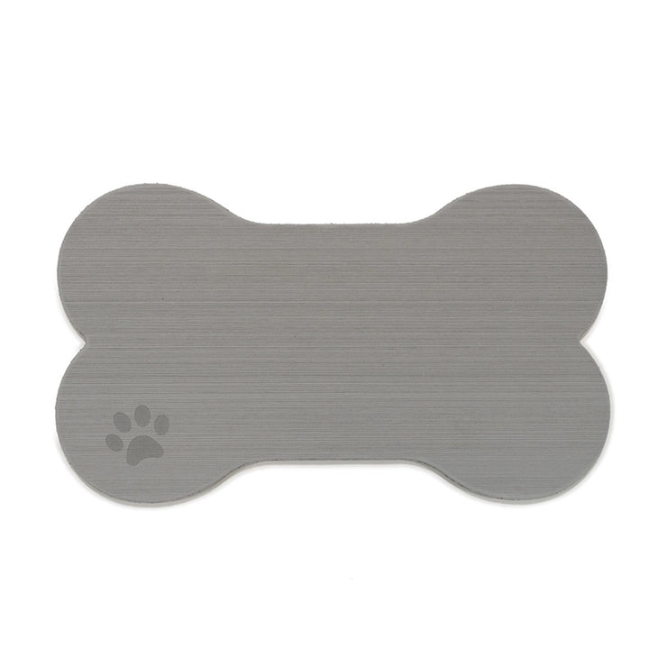 SeaDek Dog Bowl Mat - Storm Grey/Black - Large - 16.5" x 29.5"
