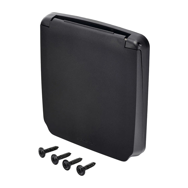 Scanstrut Roam Series universal electrical utility housing mounted on boat, weatherproof accessory for marine electronics.