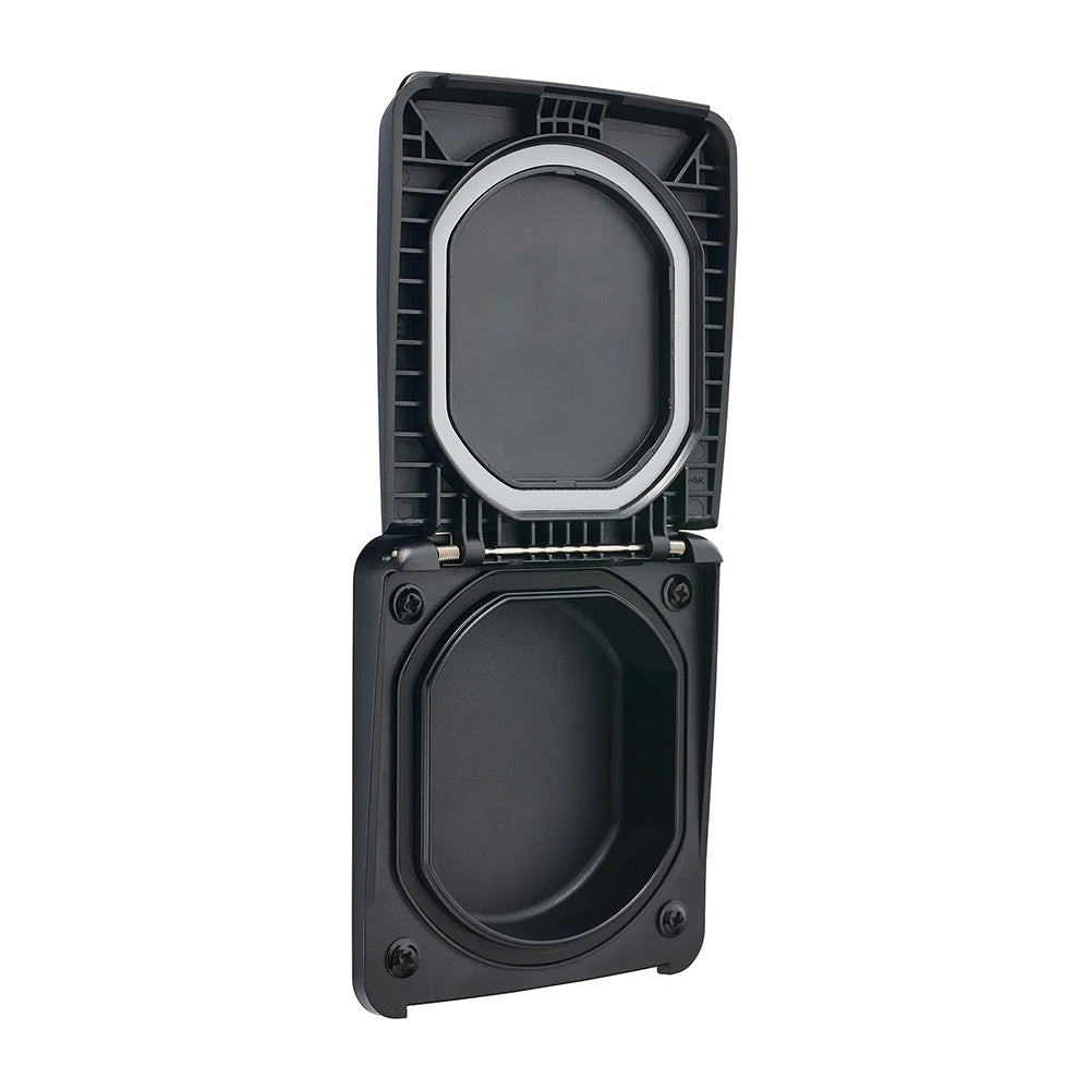 Scanstrut Roam Series universal electrical utility housing for marine accessories, with waterproof protective cover and mounting features.