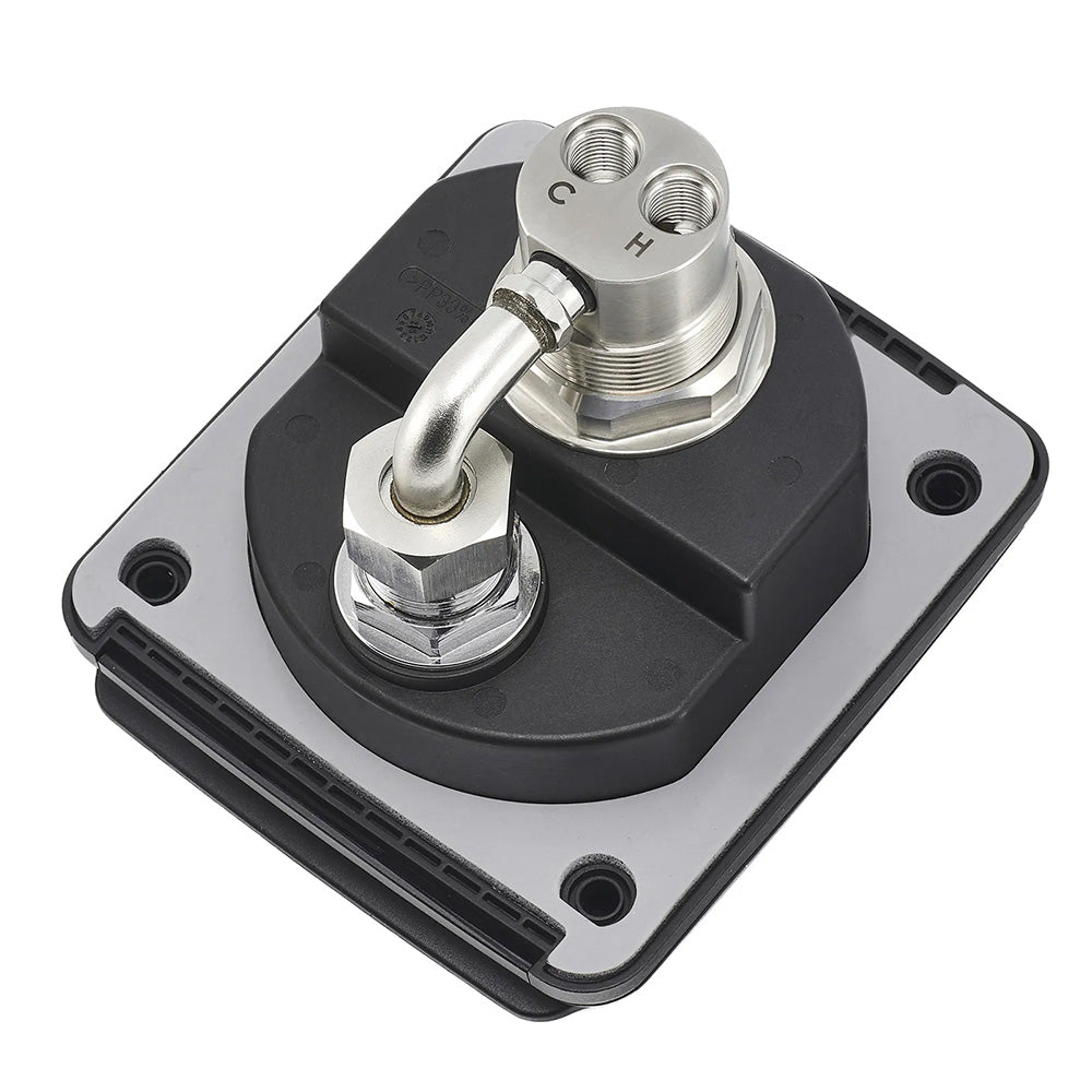 Scanstrut Roam Series quick connect hot and cold water outlet accessory with visible connection points and durable construction.