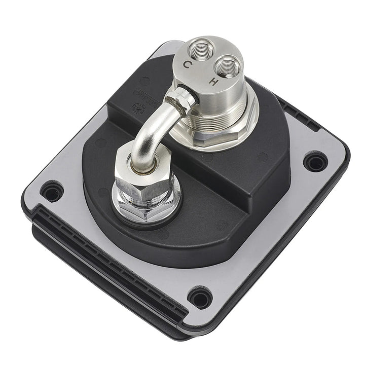 Scanstrut Roam Series quick connect hot and cold water outlet accessory with visible connection points and durable construction.