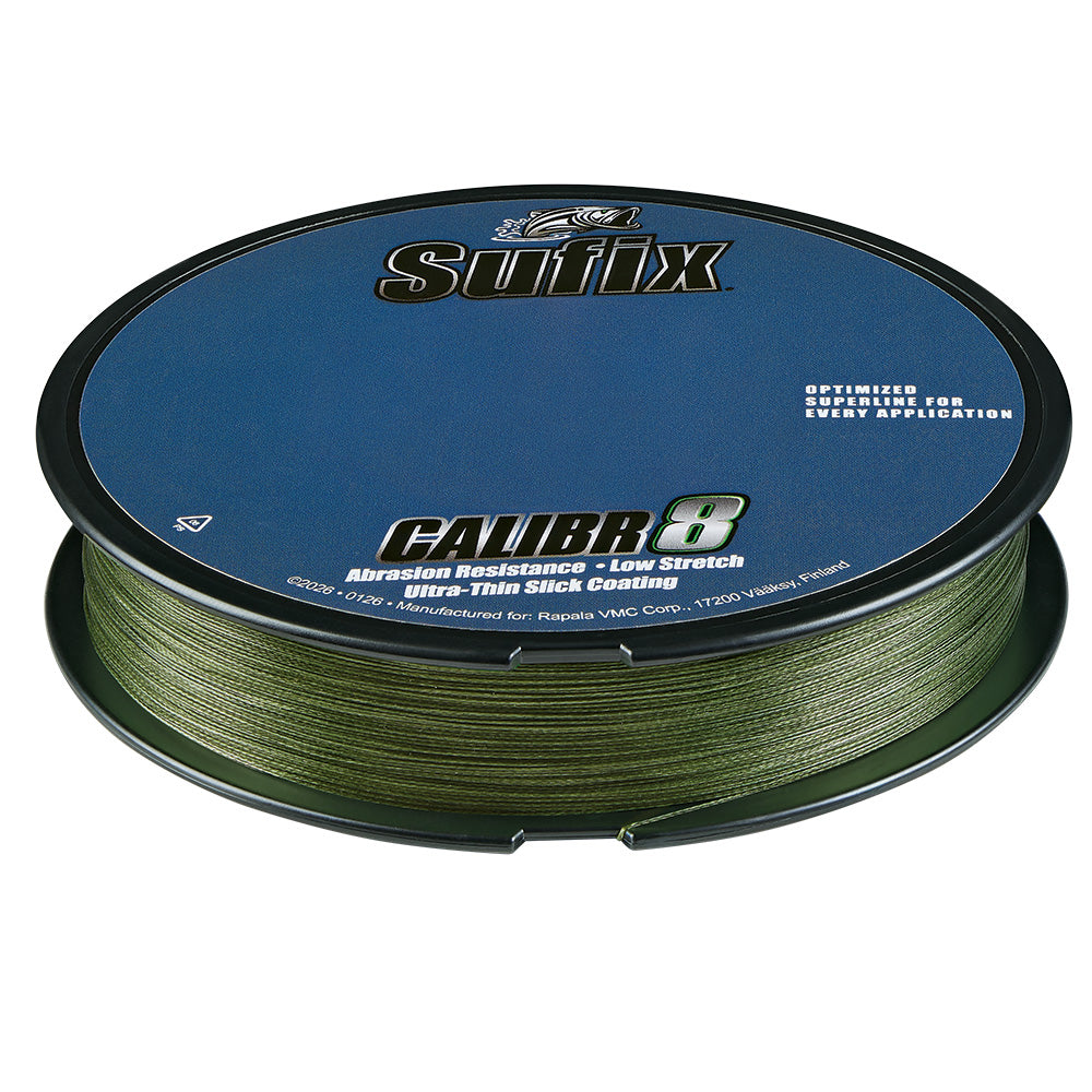 Sufix Calibr8 Braid 150yds 20lb - Low Vis Green