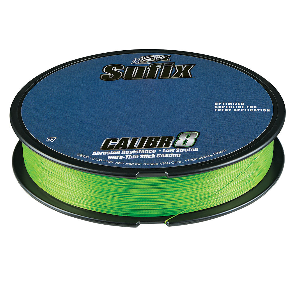 Sufix Calibr8 Braid 300yds 8lb - Neon Lime