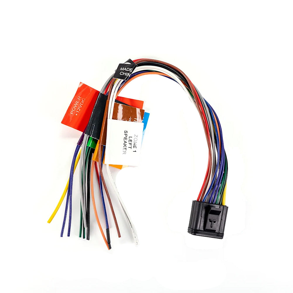 JL Audio marine head unit power speaker connector with ignition, marine accessories for audio system installation.