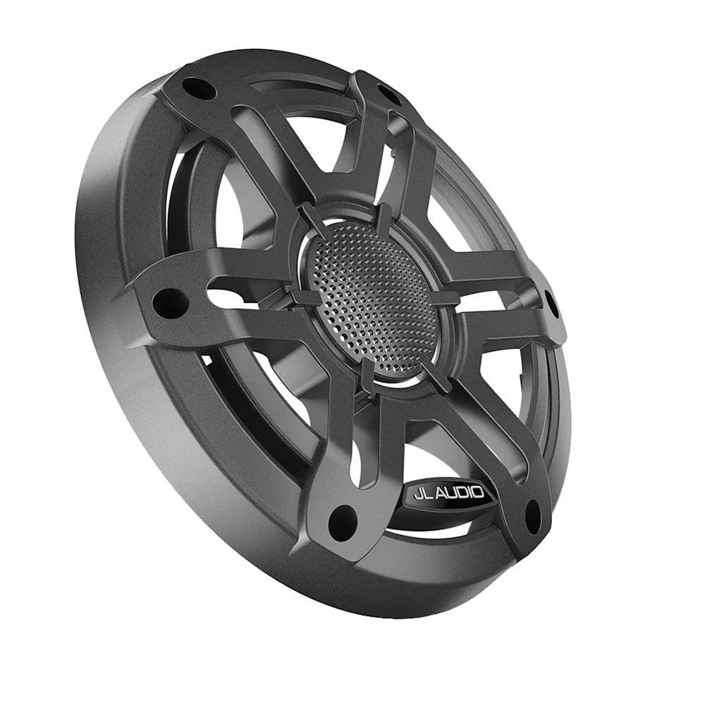 JL Audio M200 6.5-inch grey sport single speaker grille for car speakers, accessory with durable mesh cover.