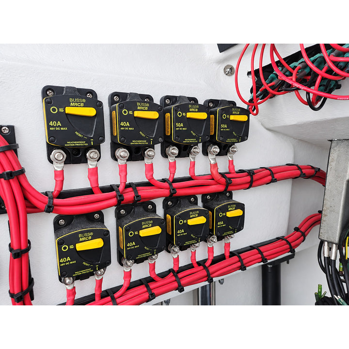 Xanigo Marine ZipStiks modular wire management system 50-pack, flexible plastic clips for organizing and securing marine wiring.