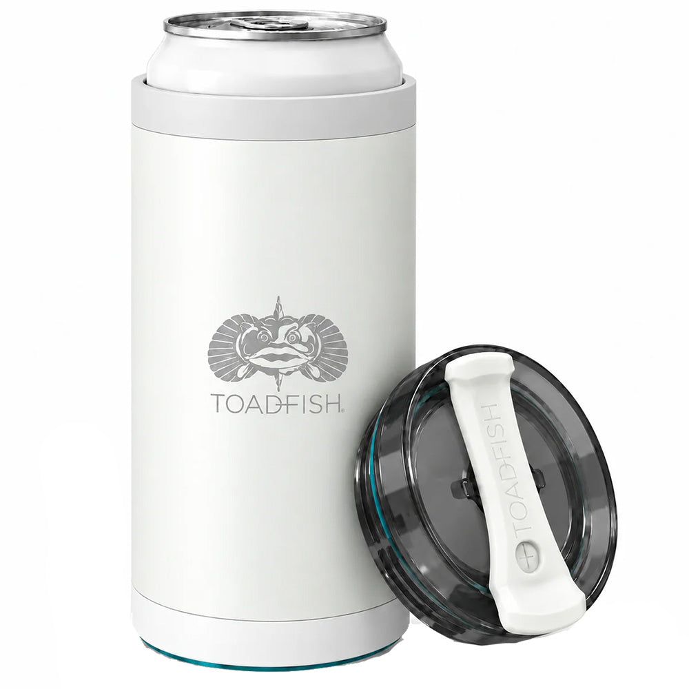 Toadfish SmartGrip 4-in-1 Can Cooler - 12oz - White