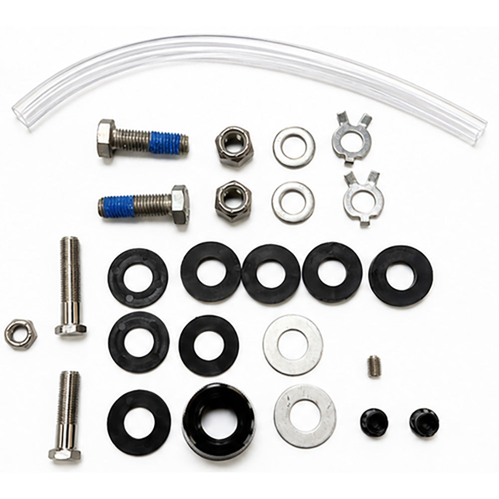 Uflex USA steering systems hardware installation pack contents in product packaging