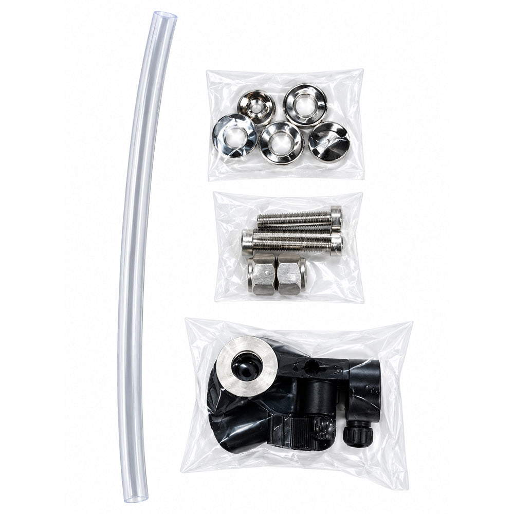 Uflex USA UC128SVS hardware pack for steering systems, shown in product packaging