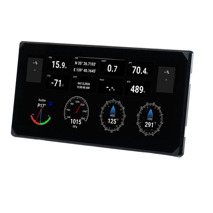 Furuno RD1226W 12-inch ultra-wide remote display instrument panel black screen