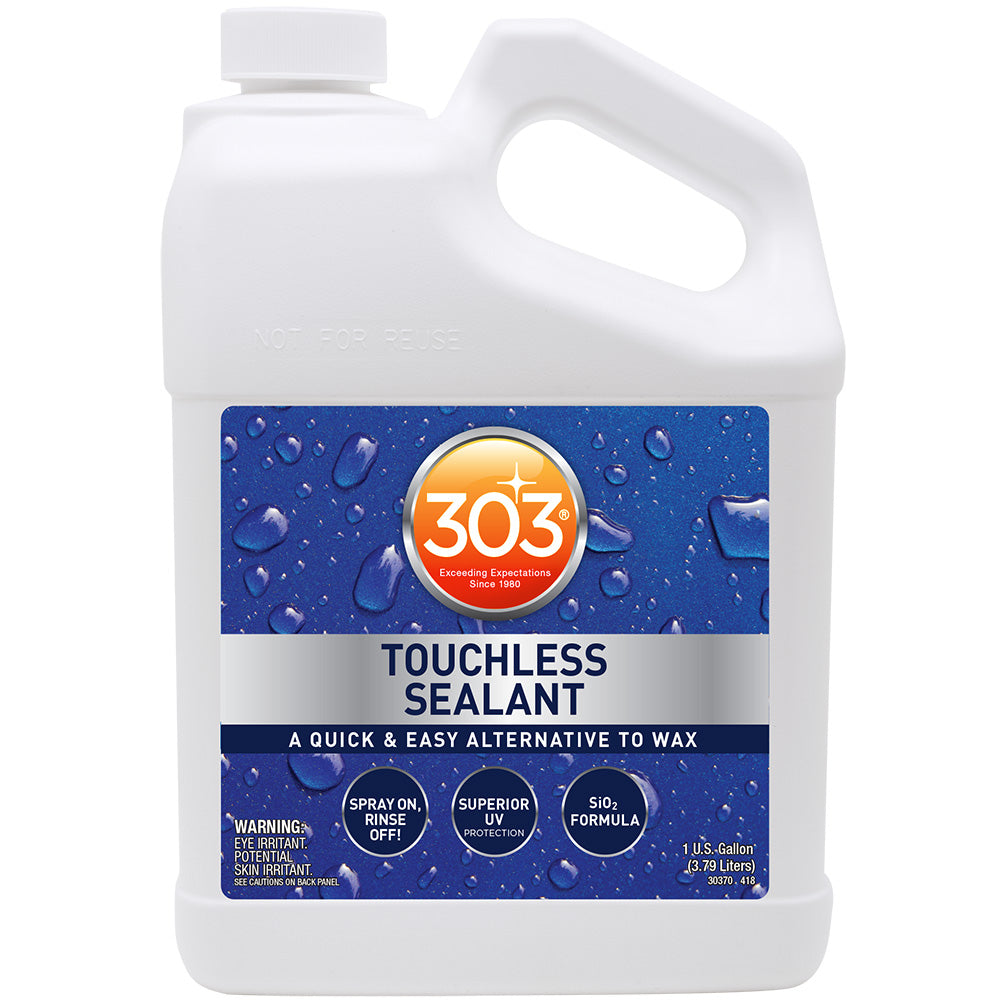303 Marine Touchless Sealant cleaning product bottle, 128oz size, designed for protective automotive and marine surface sealing.