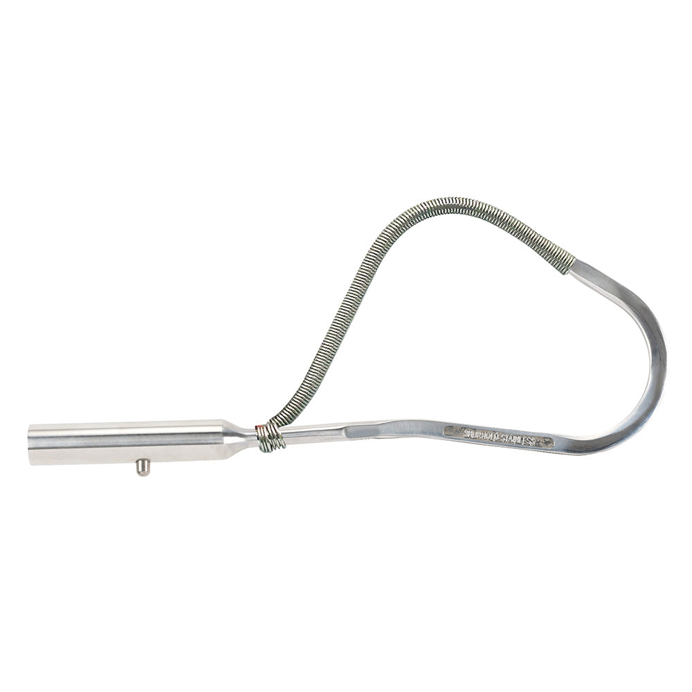Shurhold Shur-LOK Gaff Hook for fishing and boating, sturdy metal gaff with rubber grip for secure handling.
