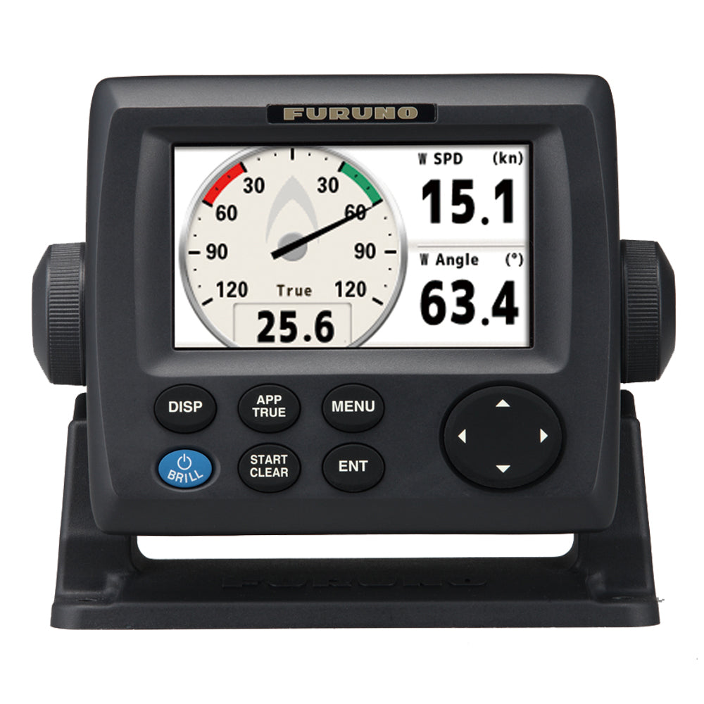 Furuno RD33 4.3-inch color LCD navigational data organizer displaying marine navigation instruments and digital readouts.