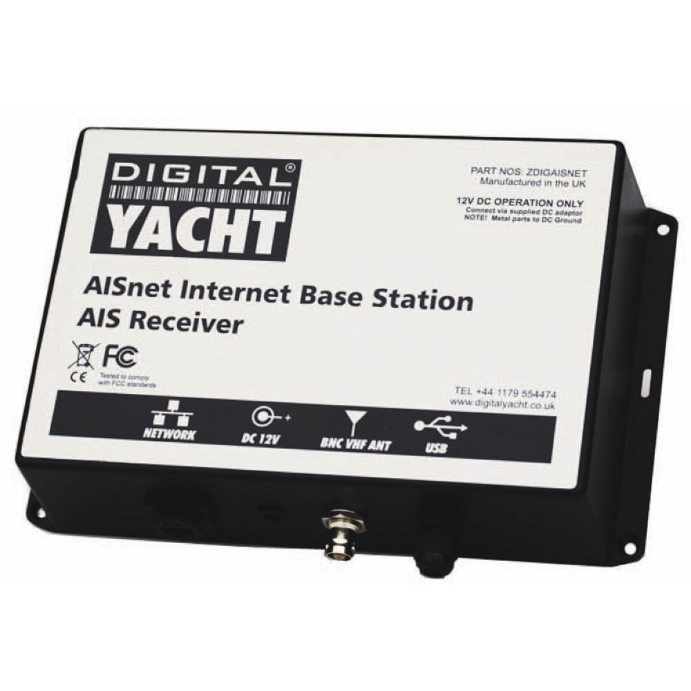 Digital Yacht AISnet AIS base station device for marine vessel tracking and AIS data communication.