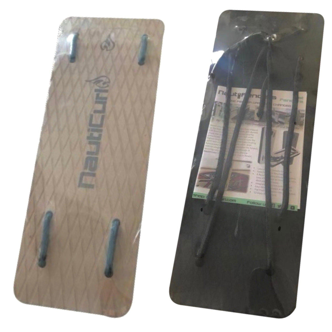NautiFender modular flat boat fender by NautiCurl LLC, showing its durable, flat design and modular connection features.