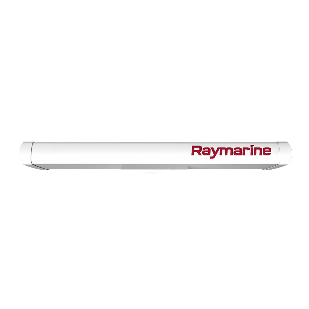Raymarine Magnum 4 Array radar antenna showing multiple radar dishes mounted on a boat for marine navigation.