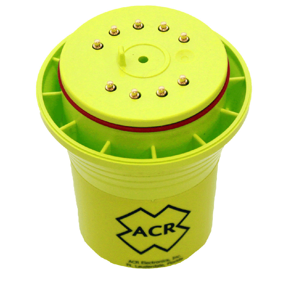 ACR Electronics GlobalFix V4 EPIRB replacement battery, marine safety accessories, in protective packaging.