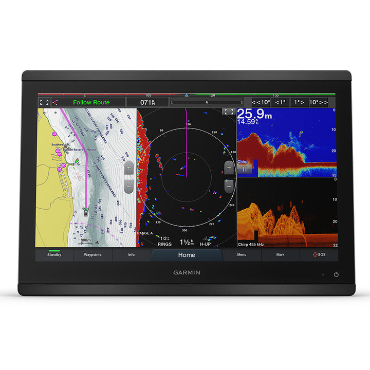 Garmin GPSMAP 8416xsv 16" Chartplotter/Sounder Combo w/Worldwide Basemap  Sonar