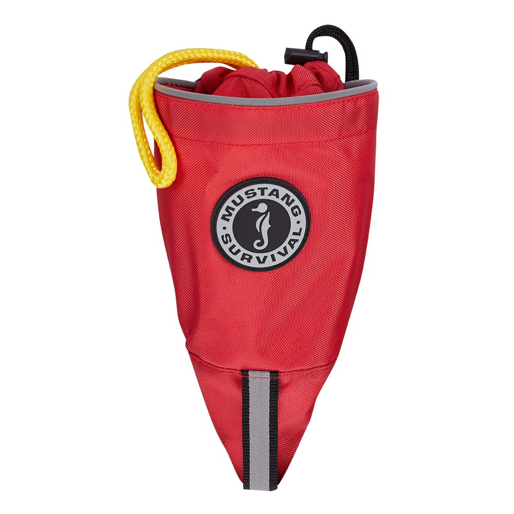 Mustang Bailer Throw Bag with 50-foot rope, marine safety accessory by Mustang Survival, shown in image 93017XL.