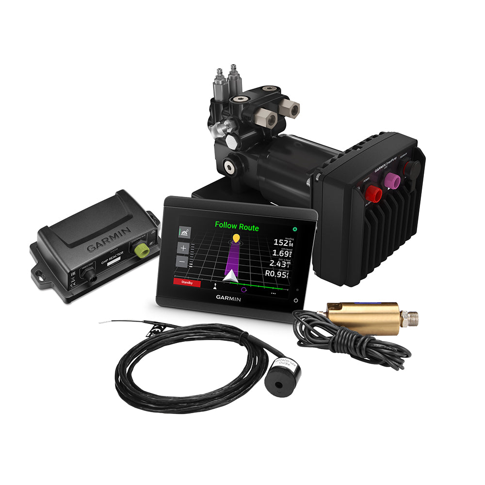 Garmin Reactor 40 hydraulic corepack with SmartPump v2 autopilot instrument pack, GHC 50 autopilot control system with display