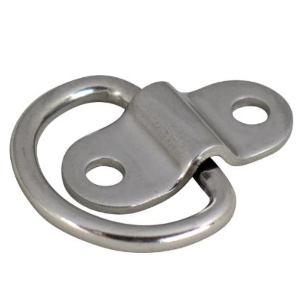 Sea-Dog stainless steel folding D-ring latch, 2-inch size, shown closed