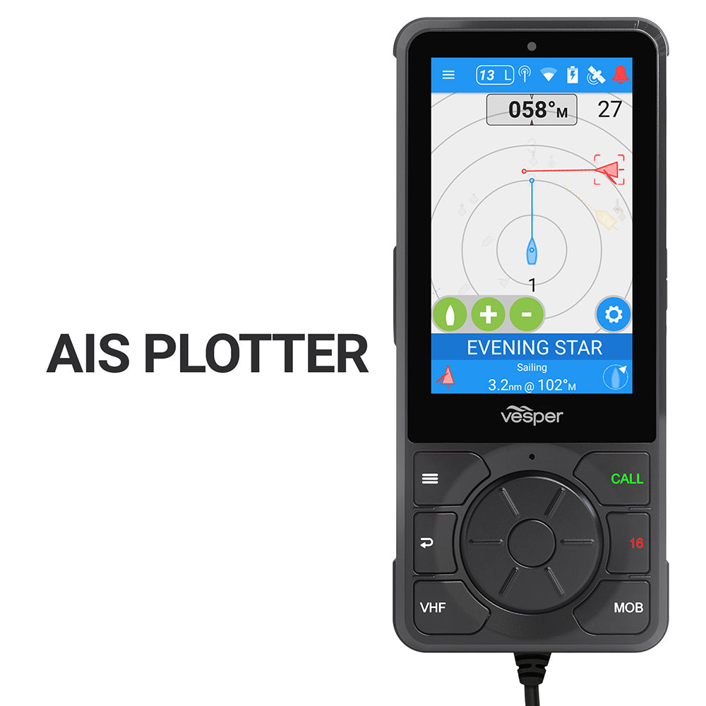 Vesper Cortex V1 - Radio VHF avec surveillance à distance des navires SOTDMA SmartAIS - Fonctionne dans le monde entier