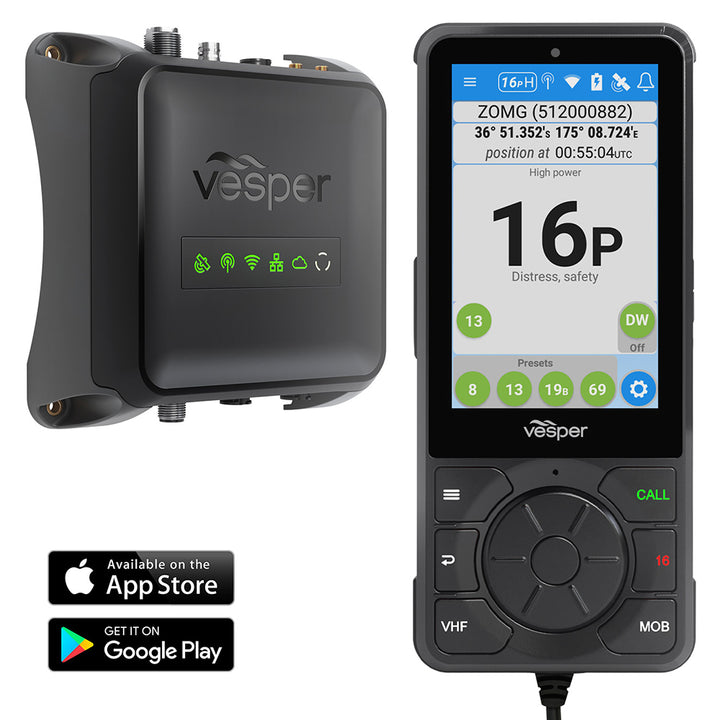 Vesper Cortex V1 - Radio VHF avec surveillance à distance des navires SOTDMA SmartAIS - Fonctionne dans le monde entier