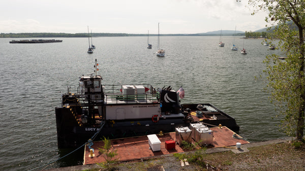 Lucy H - a New York State Marine Highway Tug docked at Bridgeview Harbour Marina.