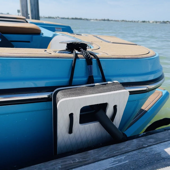 NautiFender flat boat fender by NautiCurl LLC, made of EVA foam, designed to protect boat hulls from impact.