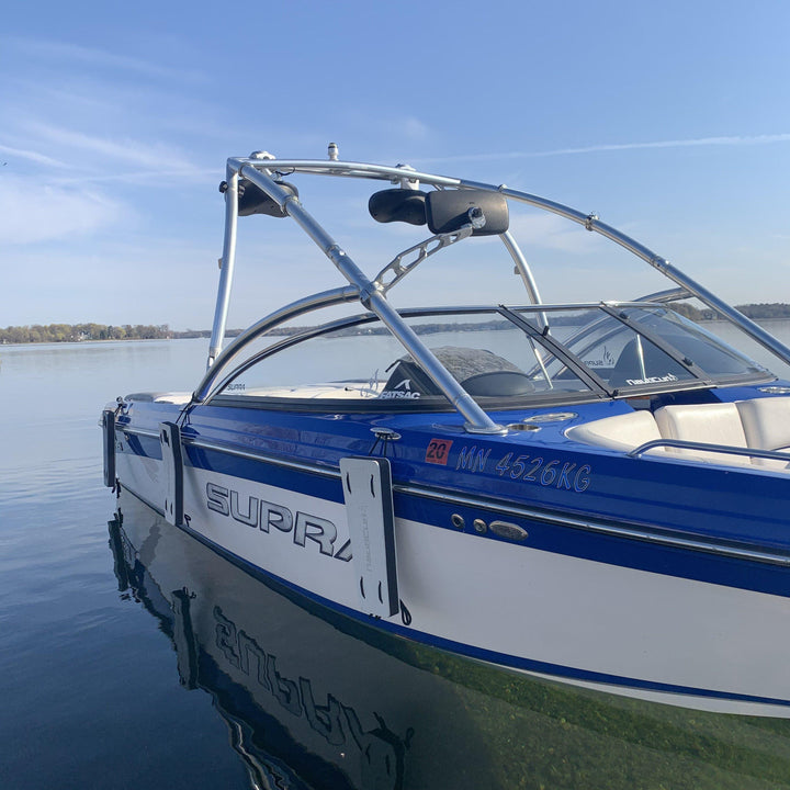 NautiFender flat boat fender by NautiCurl LLC, showing its modular design and durable construction for boat protection.