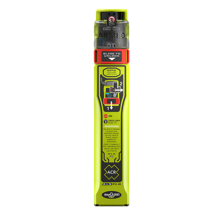 ACR ResQLink AIS GPS Personal Location Beacon PLB-450 with AIS RLS for emergency distress signaling and location tracking.