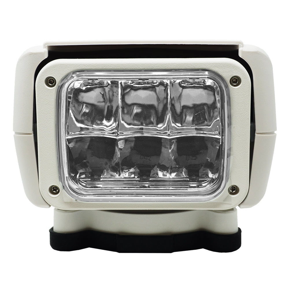 ACR RCL-85 LED searchlight in white, 12/24V, compact marine search light with durable design and bright LED illumination.