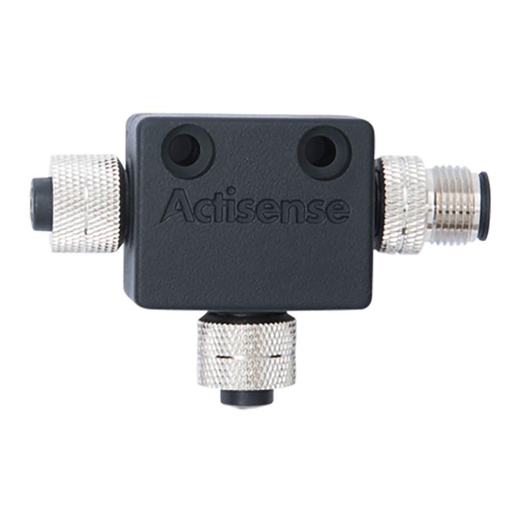 Actisense NMEA2000 Micro T Connector for marine NMEA cables and sensors, compact and durable for boat electronics.