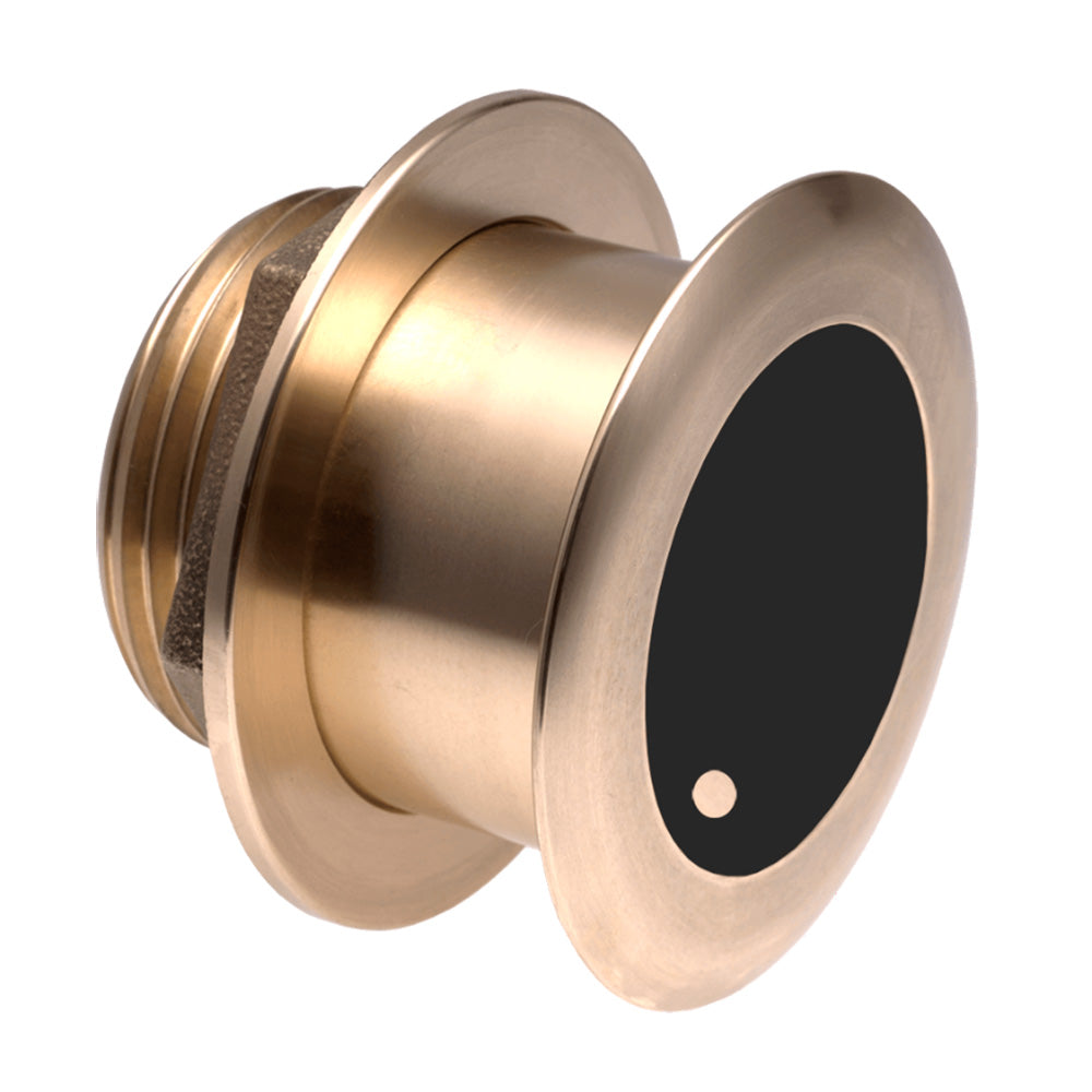 Airmar B175 Medium Ultra-Wide 1kW transducer with 12-pin connector for Garmin, showing the transducer and connector details.