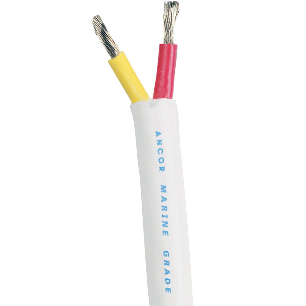 Ancor Safety Duplex Round 12/2 wire in red and yellow, suitable for marine or safety applications, sold by the foot.