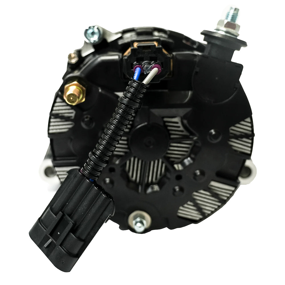 ARCO Marine Zeus 24V 4kW alternator with isolated ground, compact 4-inch design, for marine electrical systems.