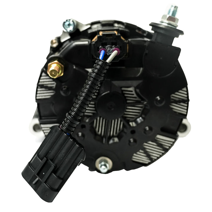 ARCO Marine Zeus 24V 4kW alternator with isolated ground, compact 4-inch design, for marine electrical systems.