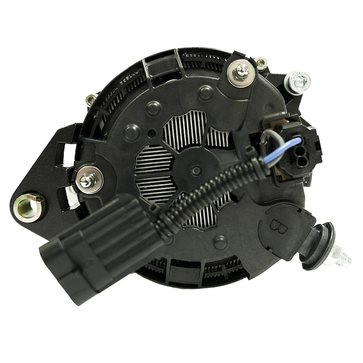 ARCO Marine Zeus 24V 7kW 3.15 alternator with isolated ground for common rail engines, shown with mounting and pulley details.