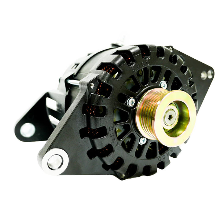 ARCO Marine Zeus A8000 48V 8kW J180 4-inch alternator with isolated ground, designed for marine applications.