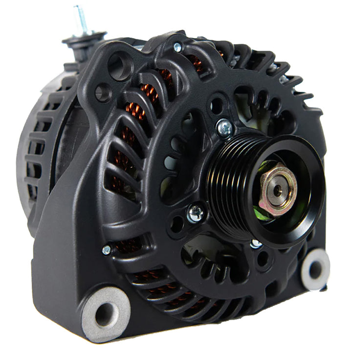 ARCO Marine Zeus A8000 48V 8kW Vortec alternator with isolated ground, shown in a detailed view for marine electrical systems.