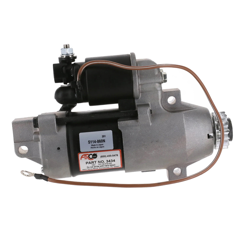 ARCO Marine premium replacement outboard starter for Yamaha 200-225HP with 13 teeth, compatible with marine engine starter part