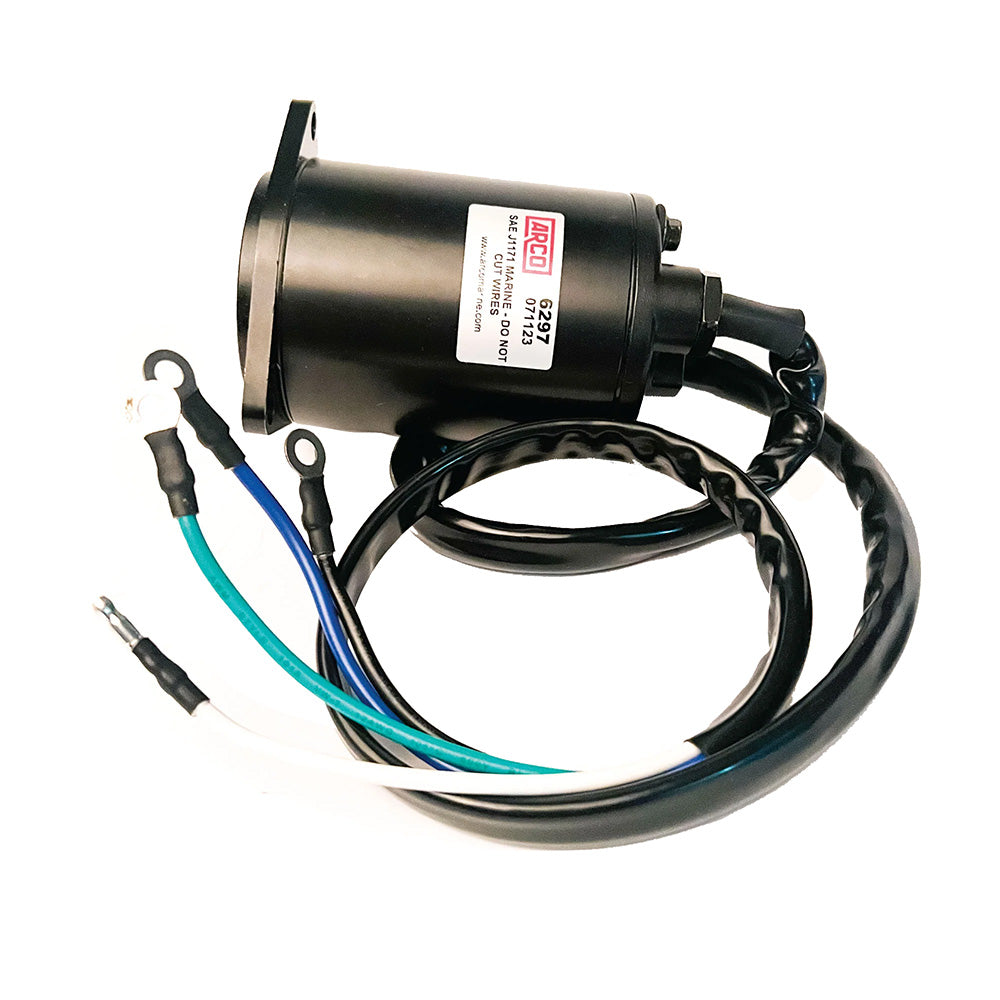 ARCO Marine Yamaha tilt trim motor for 1990-2003 250HP and 225HP outboard engines, original equipment replacement part.