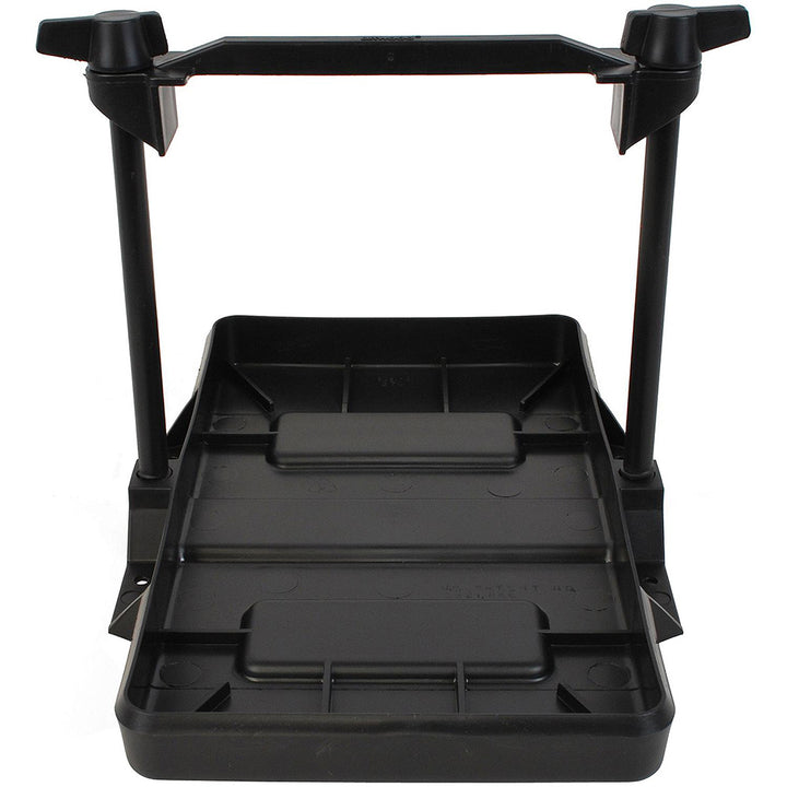 Attwood Marine Low Profile Group 27 Adjustable Battery Tray for marine batteries, durable and easy to install.