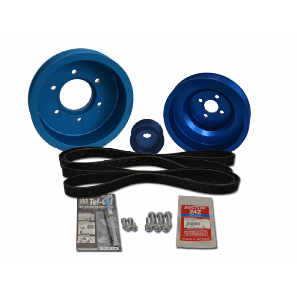 Balmar pulley kit for Yanmar 4JH3-TE and 4JH3-HTE alternators, compatible with Balmar alternator models.