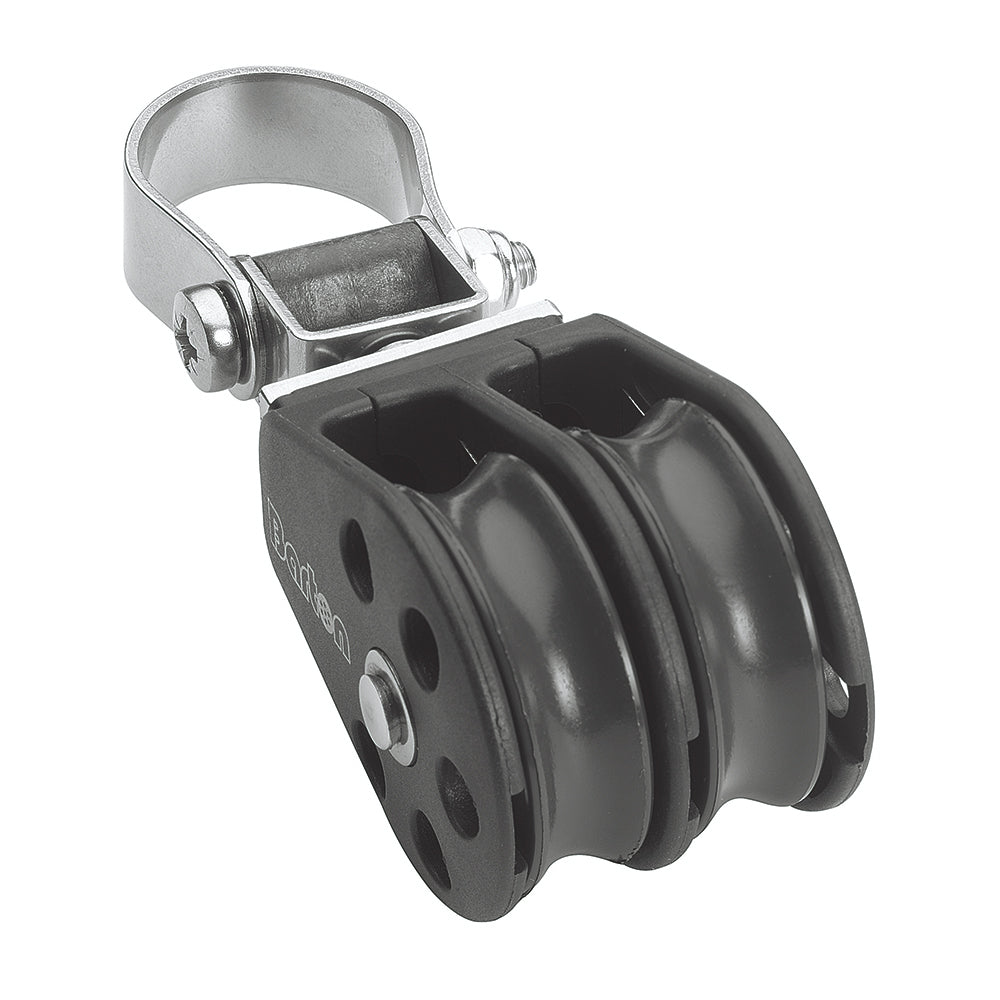 Barton Marine Size 2 Double Stanchion Lead Block, marine hardware with sturdy metal construction and double stanchion design.