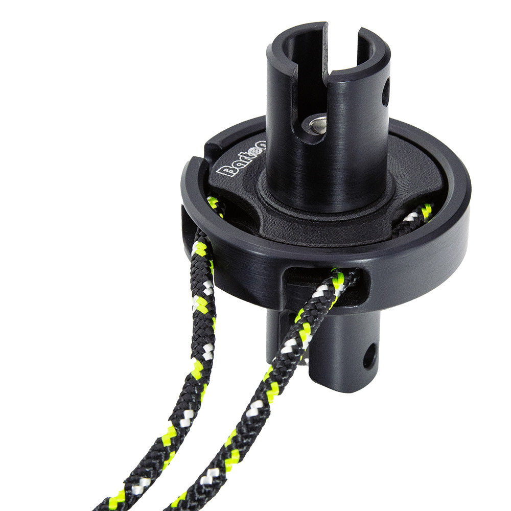 Barton Marine continuous line furler for sailing rigging, shown installed on a boat with visible rigging components.