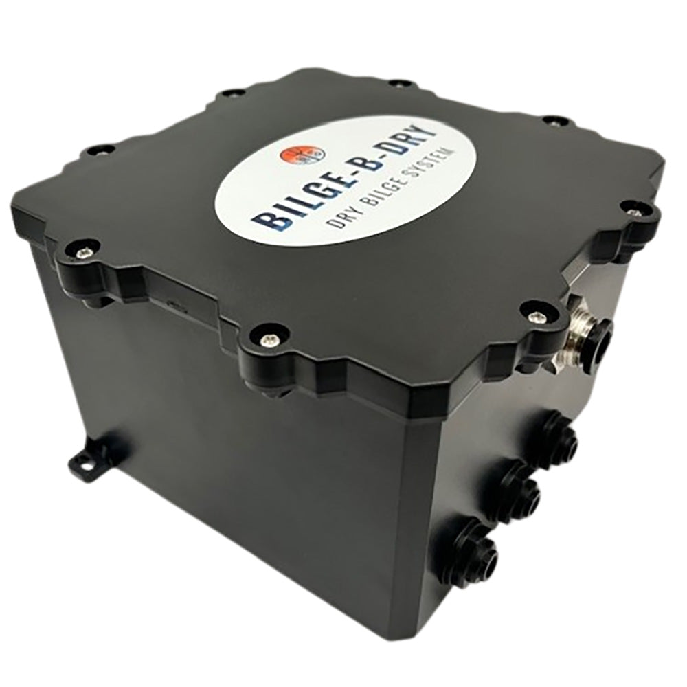 BILGE-B-DRY Triple Pump 12VDC bilge pump showing compact design and multiple inlet ports for boat bilge water removal