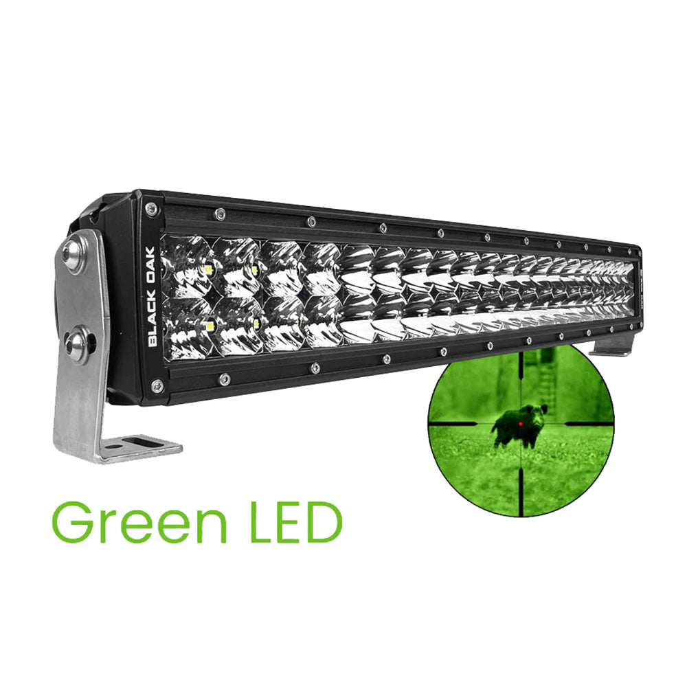 Black Oak LED 10-inch single row LED light bar with combo optics and black housing, part of the Pro Series 3.0, for vehicle lighting.