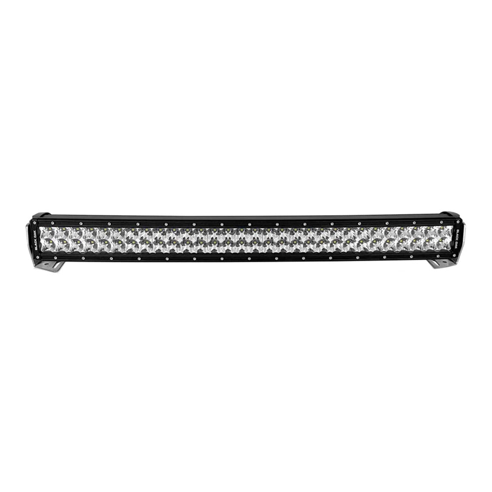 Barre lumineuse LED incurvée à double rangée Black Oak Pro Series 3.0 de 76 cm (30 po) - Optique combinée - Boîtier noir