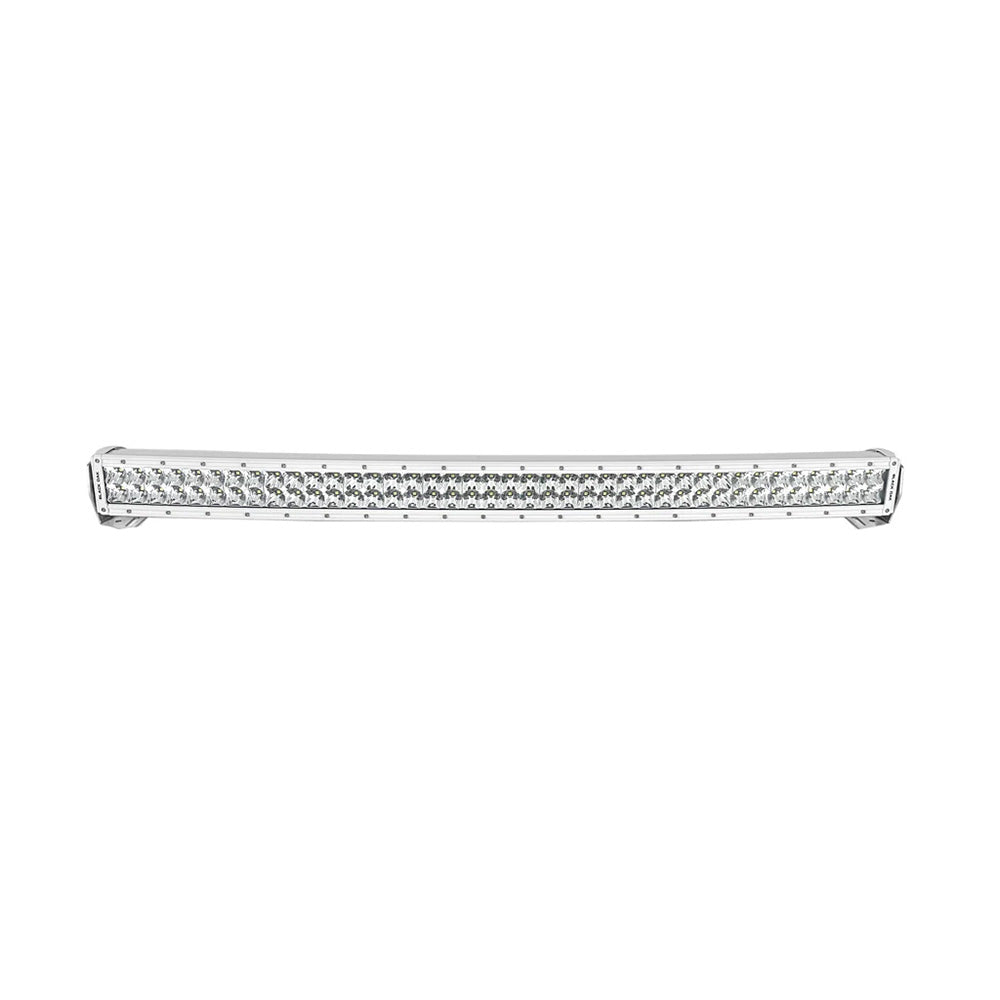 Black Oak LED Pro Series 3.0 40-inch curved double row LED light bar with combo optics and white housing, designed for off-road lighting.